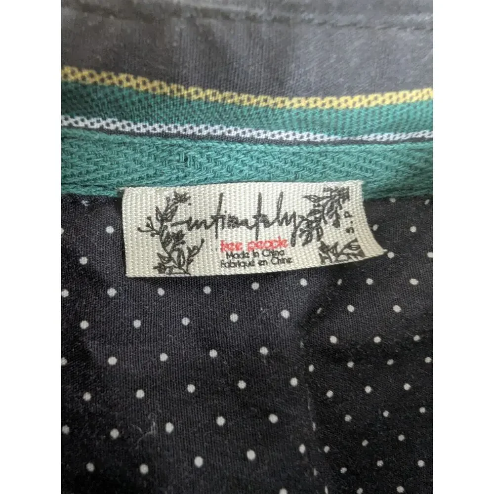 Free People Intimately Free Milk & Cookies Oversized Button Down Shirt